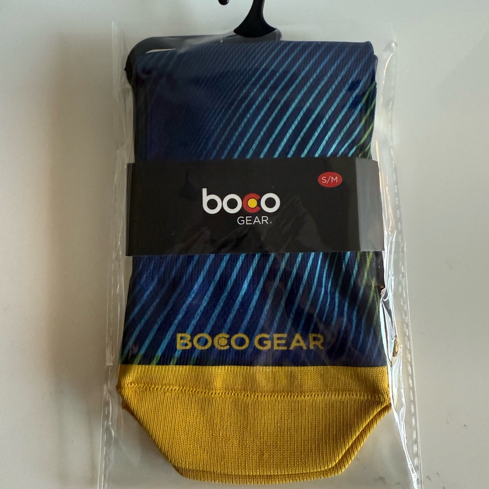 BOCO Gear Men's Athletic Socks - Navy and Gold size S/M - NWT